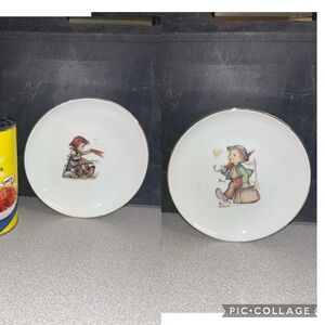 Reutter Porzellan porcelain plates featuring M.J. Hummel illustrations